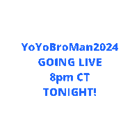Yoyobromanlive8Pm Sticker by robinblackburnmarketing