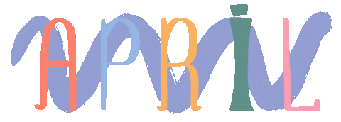 Spring April Sticker