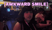 Awkward Smile GIF