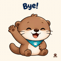 Happy See You GIF by Otto the Otter by GleeSpace