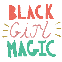 Black Girl Magic Sticker by Queenbe