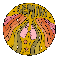 Zodiac Sign Rainbow Sticker by Doodle by Meg