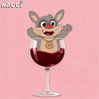 Happy Red Wine GIF
