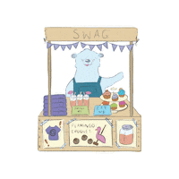 thehexlabs food swag free market Sticker