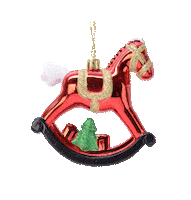 AVAmoment christmas horse kerst ornament Sticker