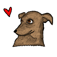 Dog Fireworks Sticker