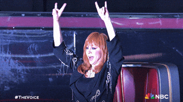 Rock On Cheering GIF by The Voice