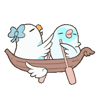 Disney Kiss Sticker by A Budgie's Life