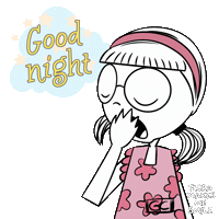 Sleepy Good Night Sticker
