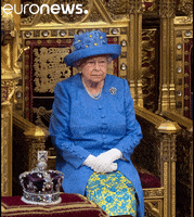 euronews queen hat speech brexit GIF