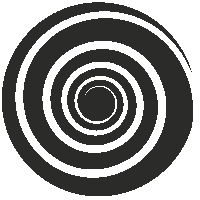 Circle Spiral Sticker