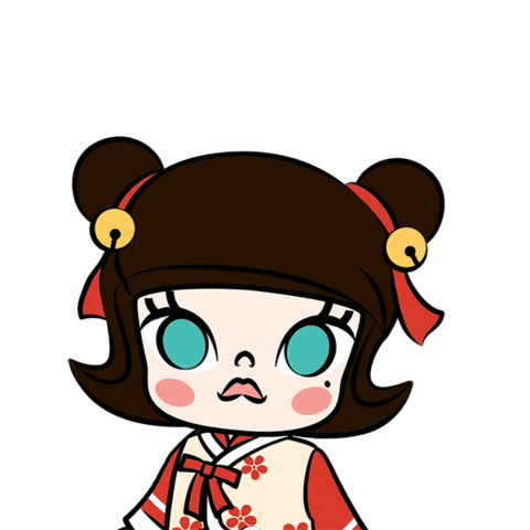 Happy New Year Molly Sticker by POP MART Singapore