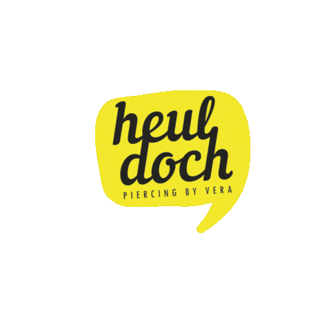 Logo Piercing Sticker by Piercingstudio heul doch