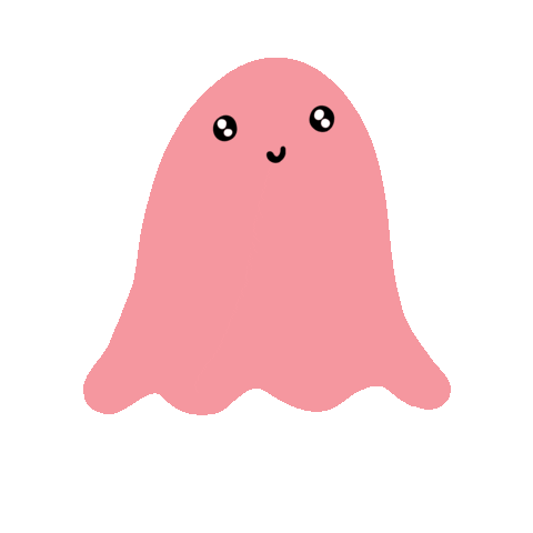 pink ghost Sticker