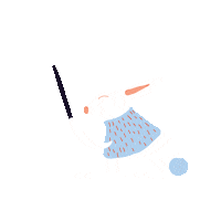 Happy Illustration Sticker