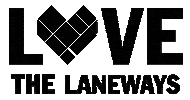 Lovethelaneways Sticker by The Laneway Project