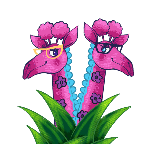 megandraws giphyupload giraffes its a small world meganleeart Sticker