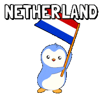 Netherlands Flag Penguin Sticker by Pudgy Penguins