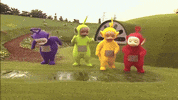 Jumping Rainy Day GIF by Teletubbies