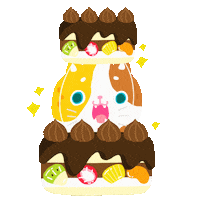 Happy Birthday Cat Sticker