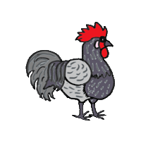 Silveruddsblå Sticker