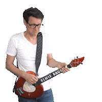 Guitar Brille Sticker by Bewie Bauer