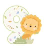 Baby Lion Sticker by Grão de Gente