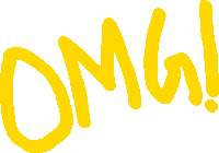 Excited Oh My God Sticker