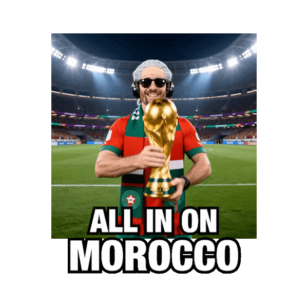 Morocco Football Sticker