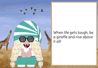 Gnome Giraffe GIF
