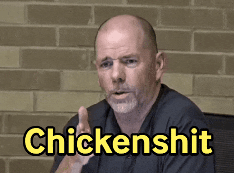 Chickenshit GIF by Get The Coast