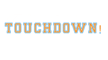 Touch Down Football Game Sticker