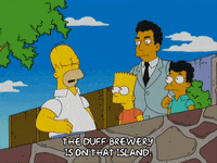 homer simpson beer GIF