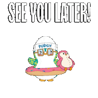 See Ya Goodbye Sticker by Pudgy Penguins
