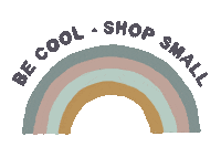 acornandpip rainbow small business shop small independent Sticker