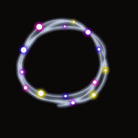 angelaanand neon circle blink frame GIF