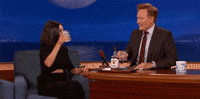Mila Kunis Drinking GIF by Team Coco