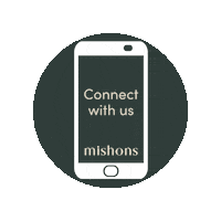 Mishons mishons connect with us mishonshove Sticker