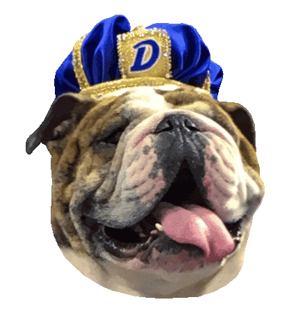 Happy Drake Bulldogs Sticker by Drake University