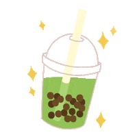 Bubble Tea Matcha Sticker by Tapioca Lounge