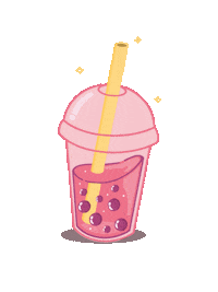 Bubble Tea Pink Sticker