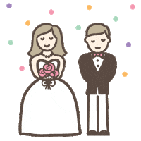 Wedding Marriage Sticker by Polka Dot Bride