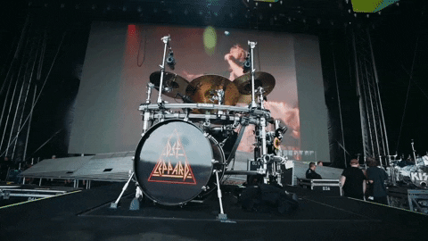 defleppard giphyupload rock drums stage GIF