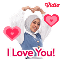 I Love You Loves Sticker by Vidio