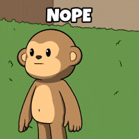 Scared No Way GIF by Wise Monkey Meme