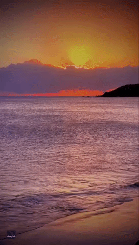 Stunning Sunrise Greets Byron Bay, New South Wales