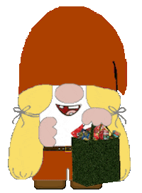 Gnome Grocery Shopping Sticker
