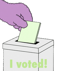 Hand Vote Sticker