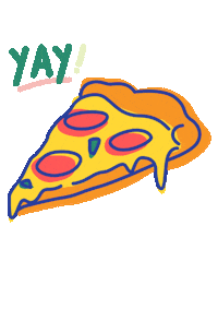 Pizza Cheese Sticker by Dandy Modern Food