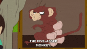 monkey nodding GIF by South Park 